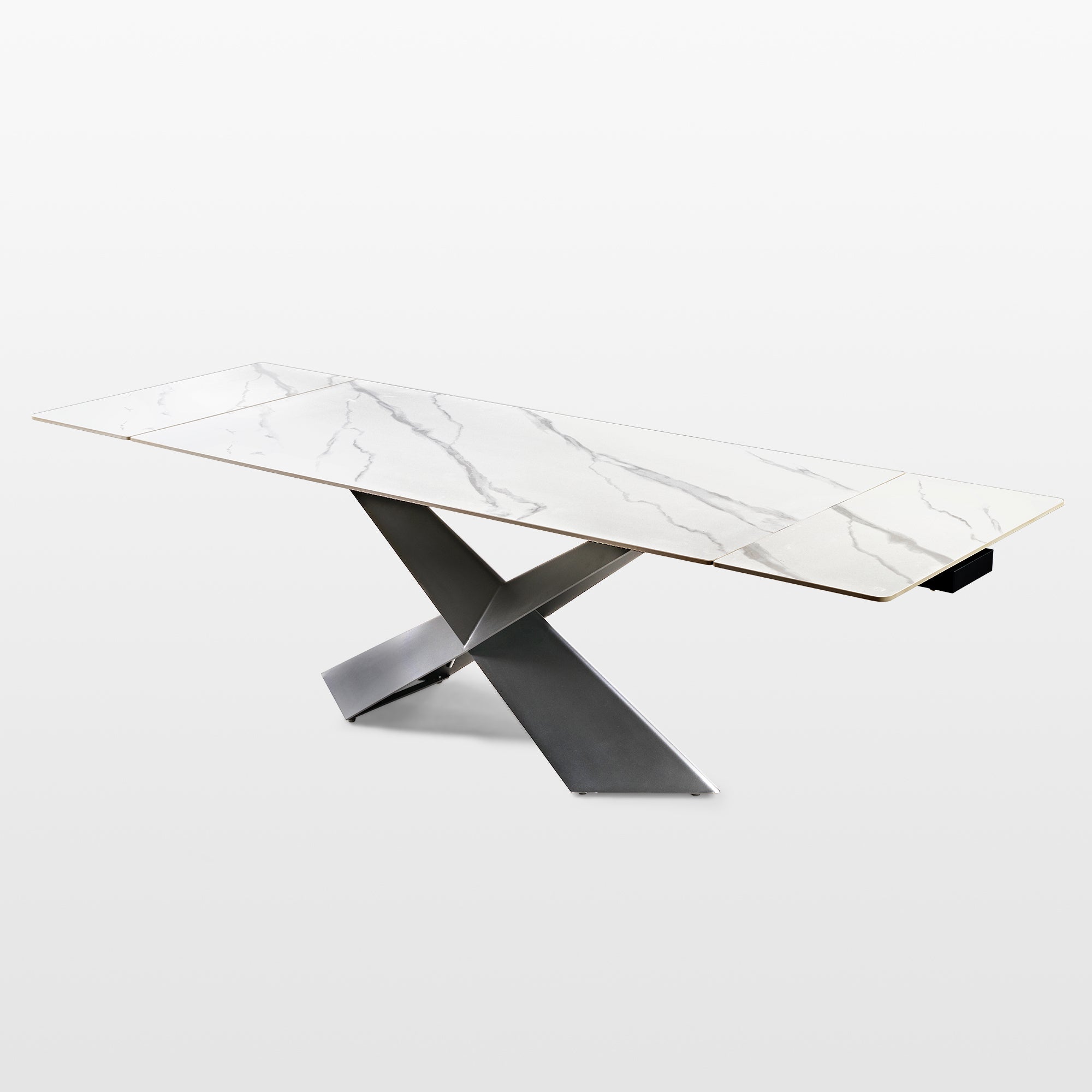 Oval Dining Table with Upholstered Bench, Gray