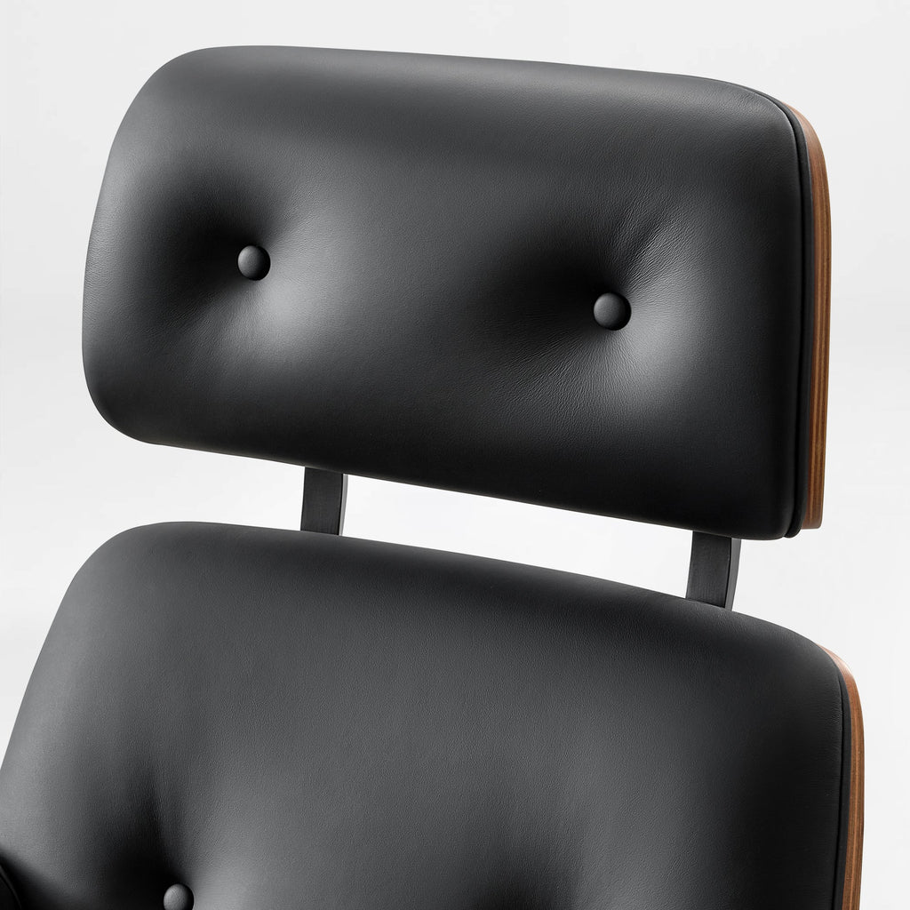 Genuine Leather Executive Office Chair - Classic Ergonomic Design