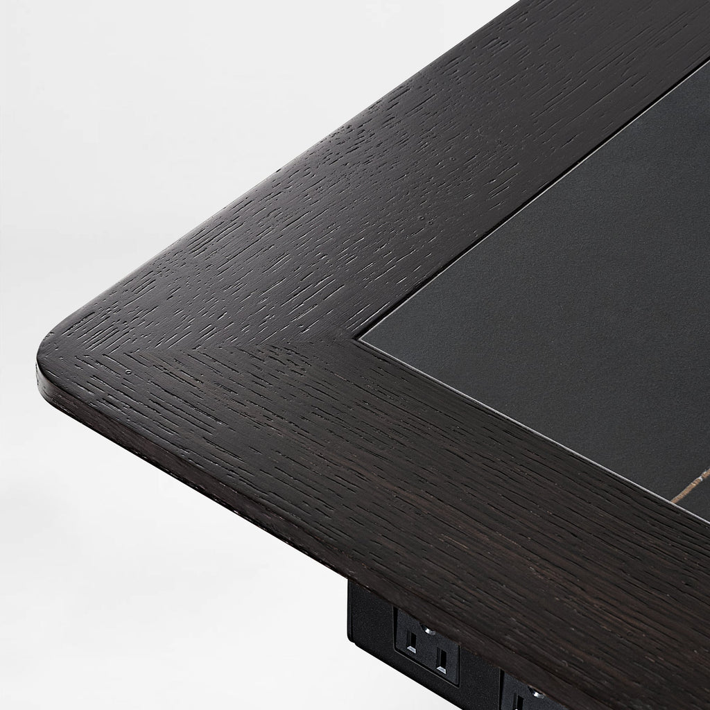 Electric Height-Adjustable Standing Desk, Classic, Black