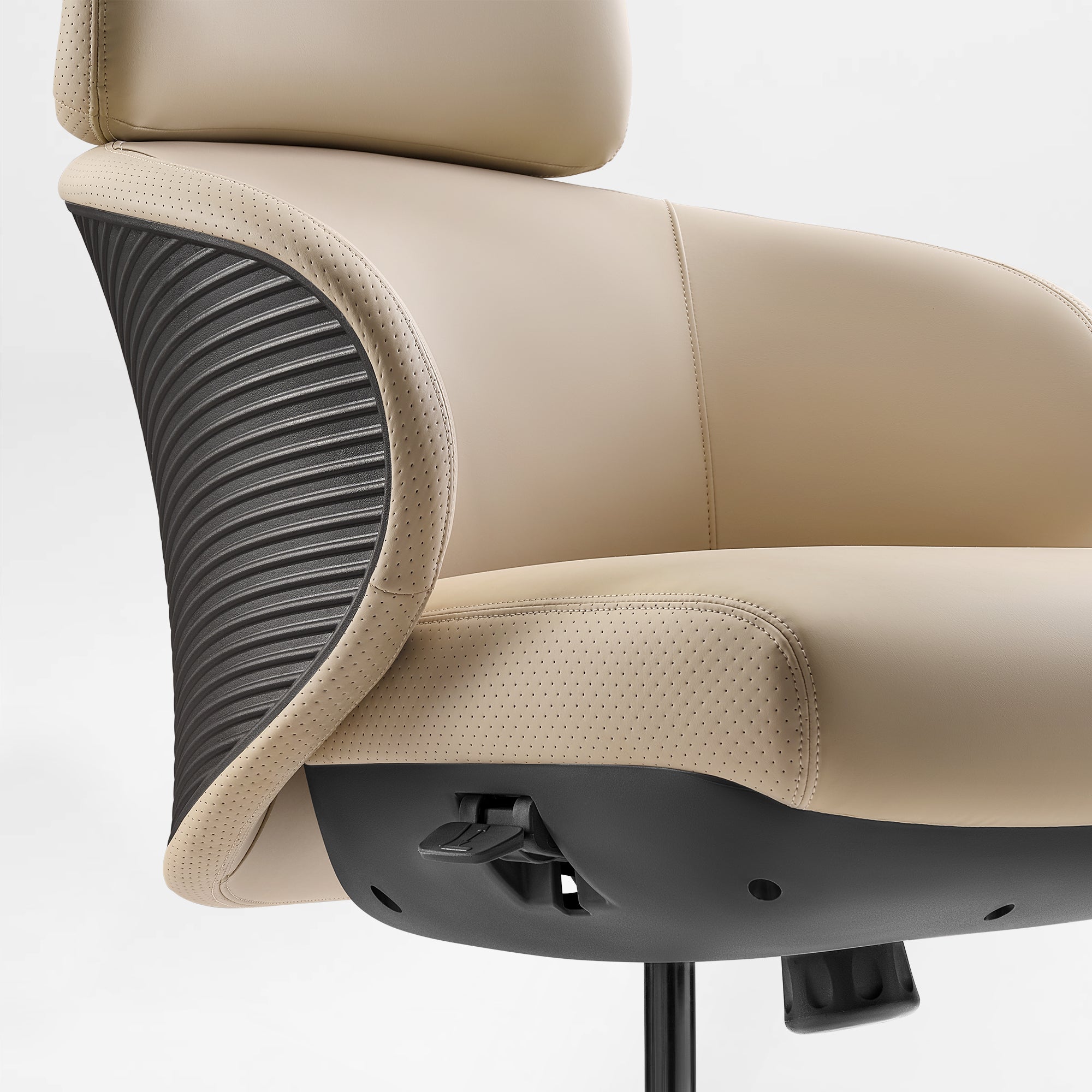 Microfiber Leather Executive Office Chair - Modern Lines Home Office