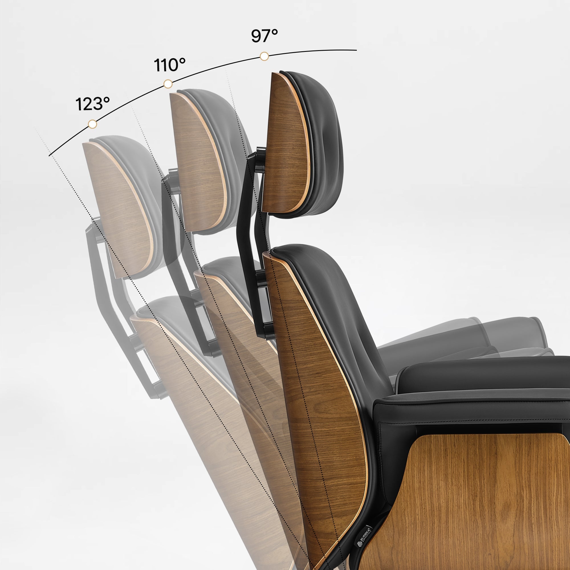Genuine Leather Executive Office Chair - Classic Ergonomic Design