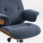 Genuine Leather Executive Office Chair - Classic Ergonomic Design