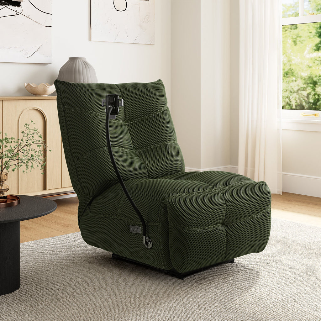 Recliner with Wireless Charging and USB Port