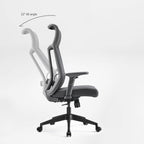 Microfiber Leather Office Chair - Dual-Layer Contoured Ergonomic
