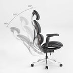 Ergonomic Executive Office Chair - PU Leather 4D Armrests Self-Adapting