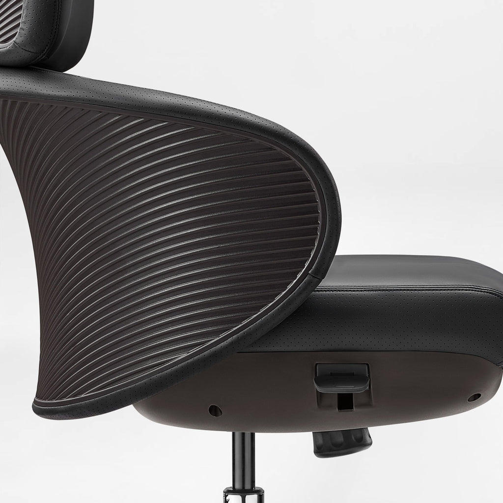 Microfiber Leather Executive Office Chair - Modern Lines Home Office