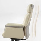 Microfiber Leather Executive Office Chair with Adjustable Headrest