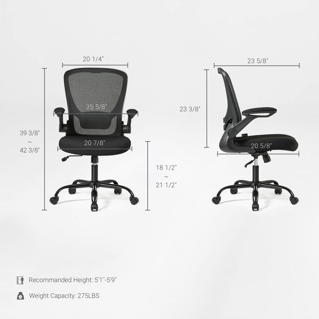 Ergonomic Office Chair - Mesh Back Lumbar Support, Budget-Friendly