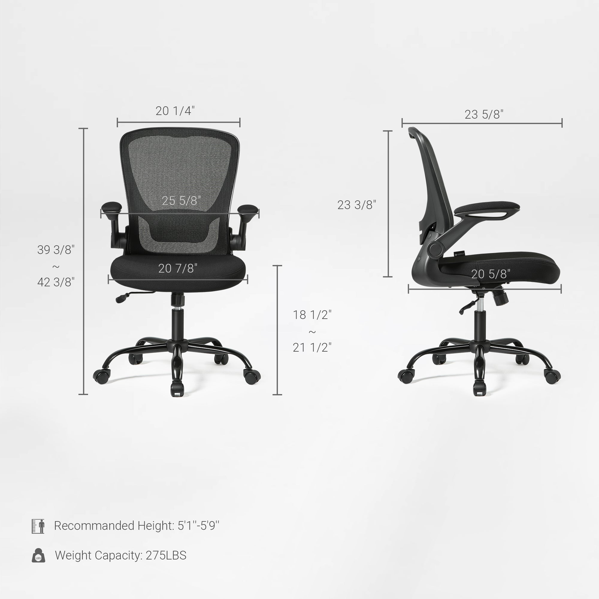 Ergonomic Office Chair - Mesh Back Lumbar Support, Budget-Friendly