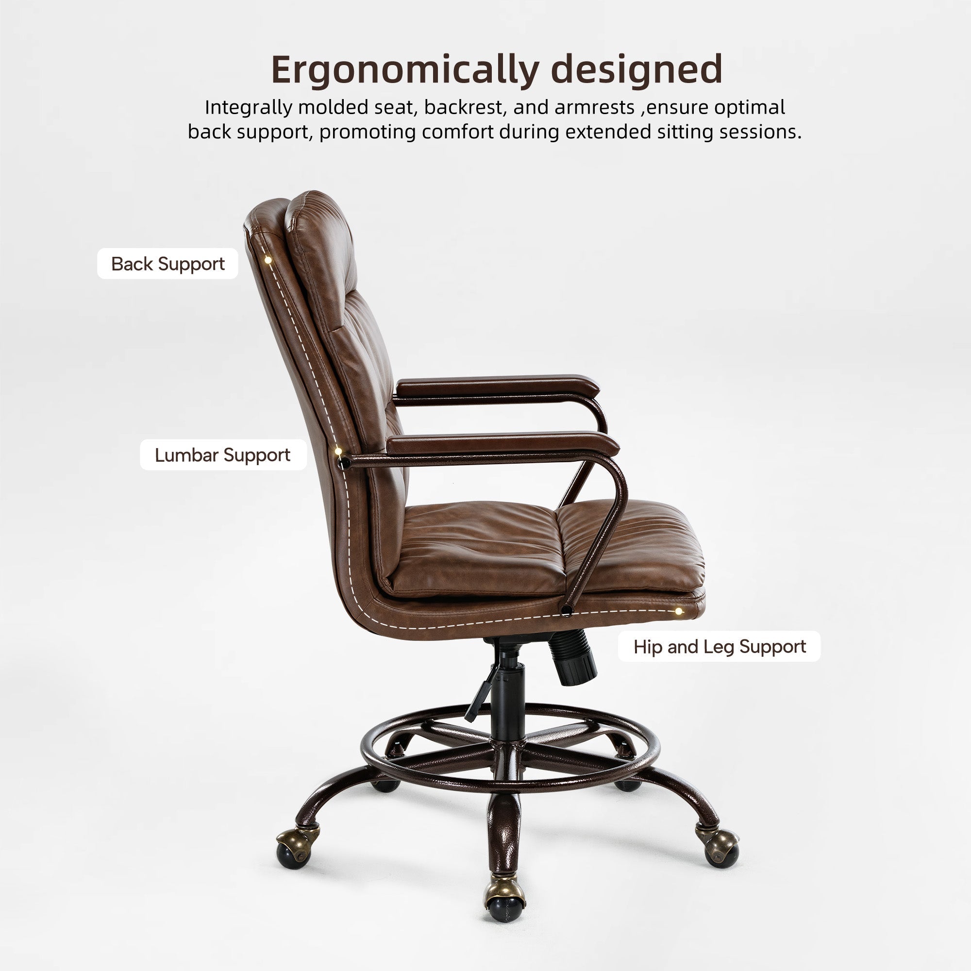 PU Leather Home Office Chair