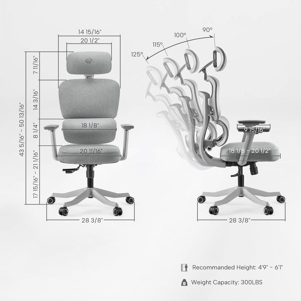 High-Back Mesh Office and Gaming Chair, Black