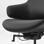 Napa Leather Executive Chair - Soft Curves Upholstered Frame