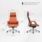 Napa Leather Executive Office Chair - Fully Adjustable