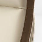 Solid Wood Arm Task Office Chair - Retro PU Leather
