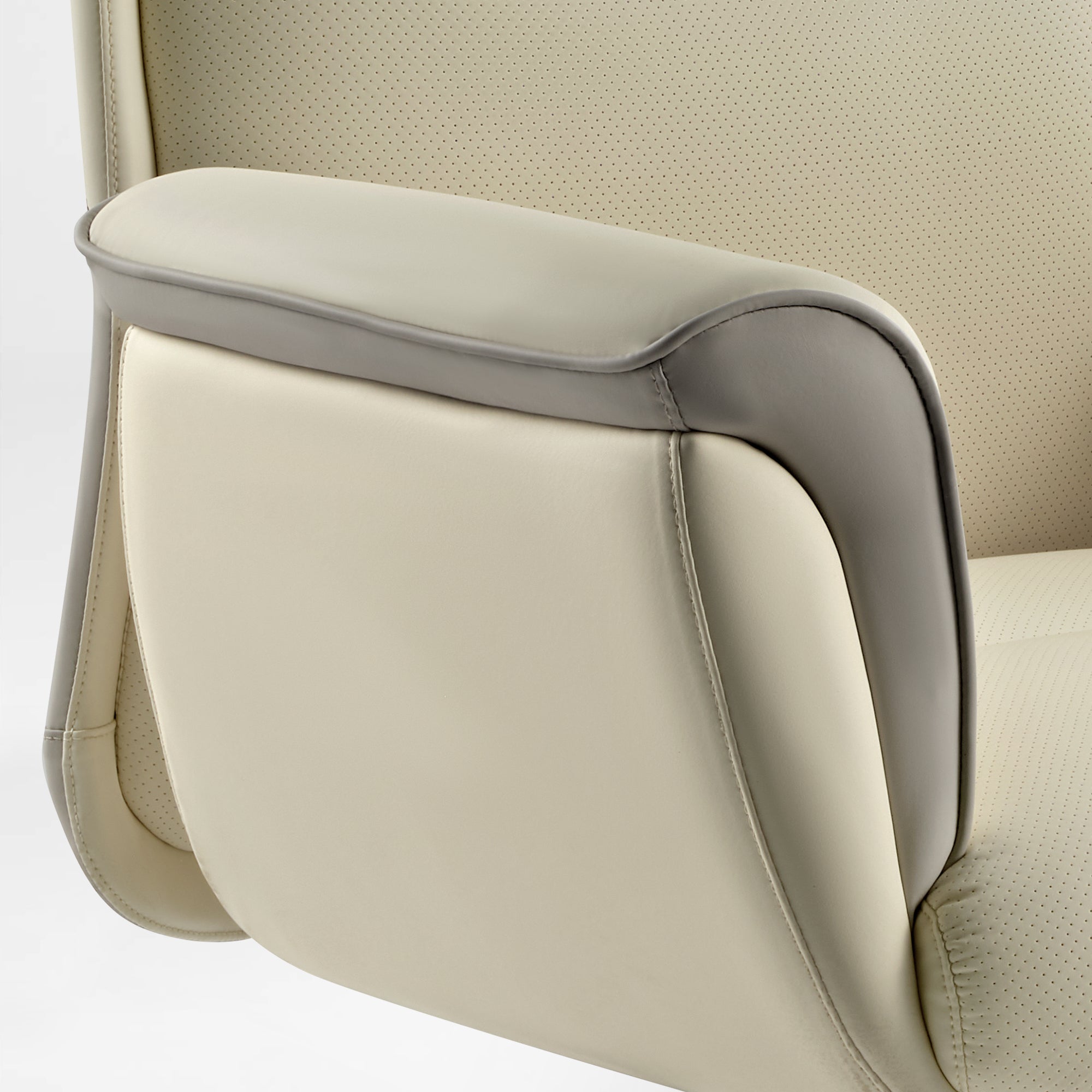 Microfiber Leather Executive Office Chair with Adjustable Headrest