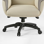 Microfiber Leather Executive Office Chair with Adjustable Headrest