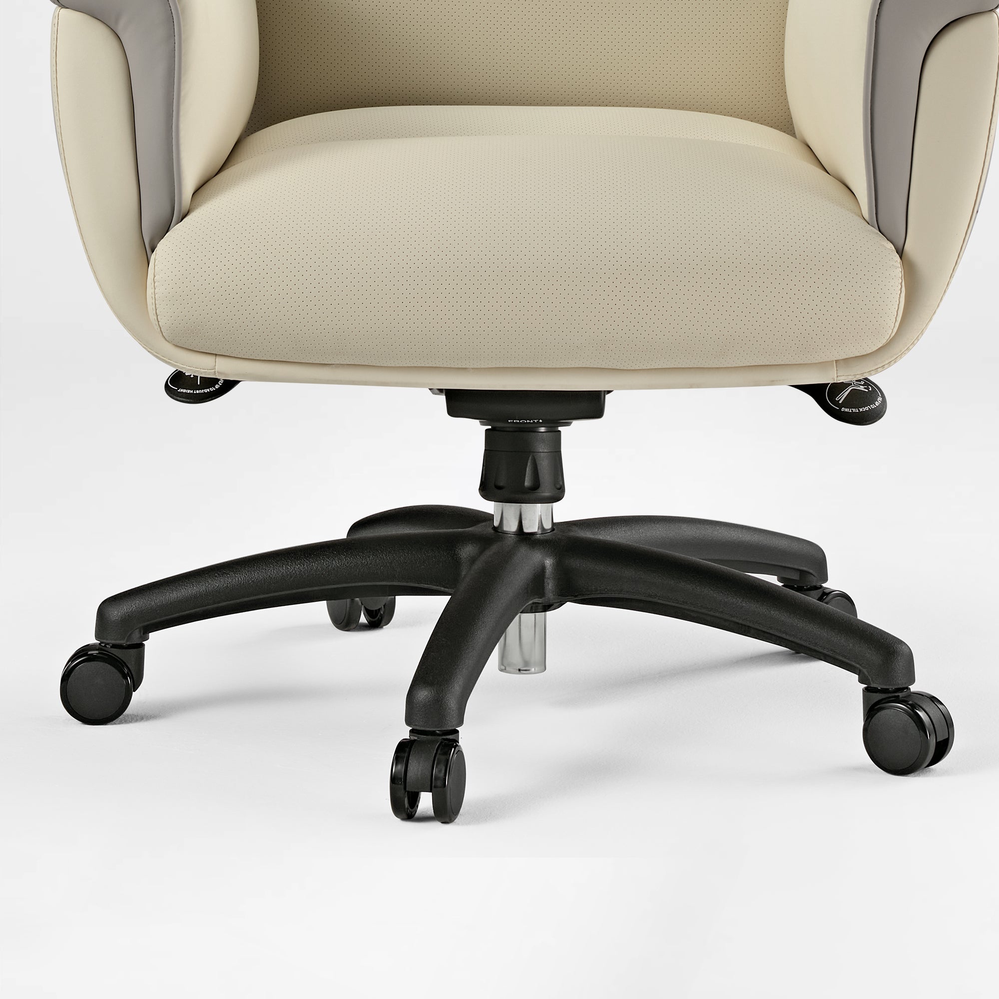 Microfiber Leather Executive Office Chair with Adjustable Headrest