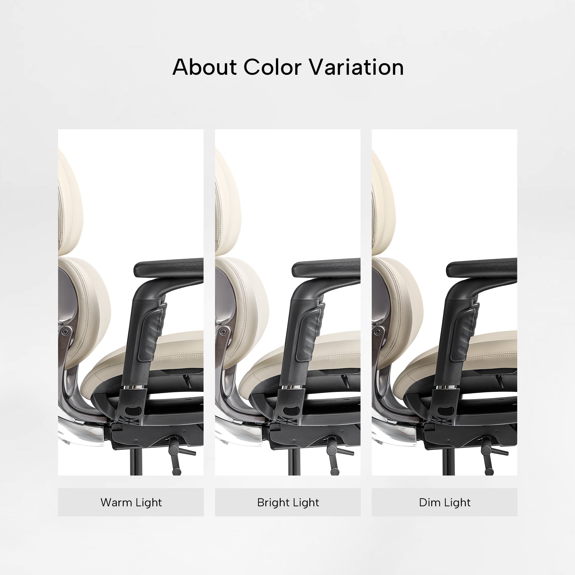 Ergonomic Executive Office Chair - PU Leather 4D Armrests Self-Adapting