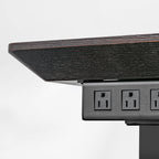 Electric Height-Adjustable Standing Desk, Classic, Black