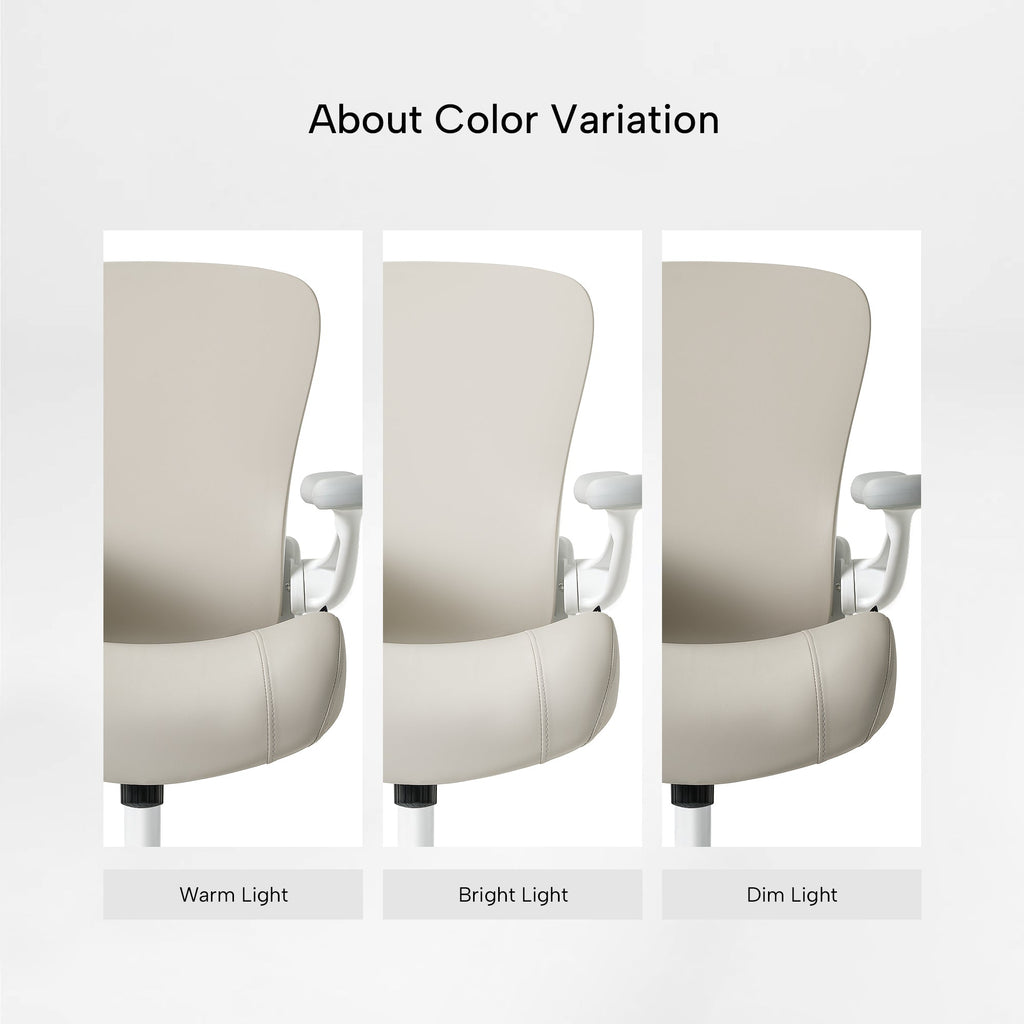 Ergonomic Office Chair - Full PU Leather Versatile Stylish Comfort