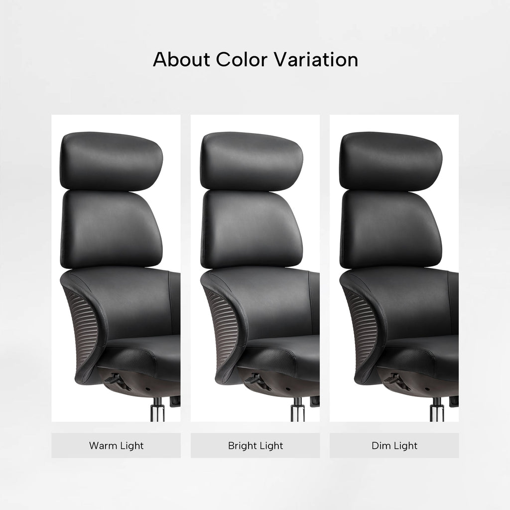 Microfiber Leather Executive Office Chair - Modern Lines Home Office