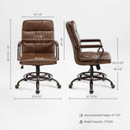 PU Leather Home Office Chair