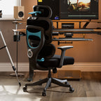 High-Back Mesh Office and Gaming Chair, Black