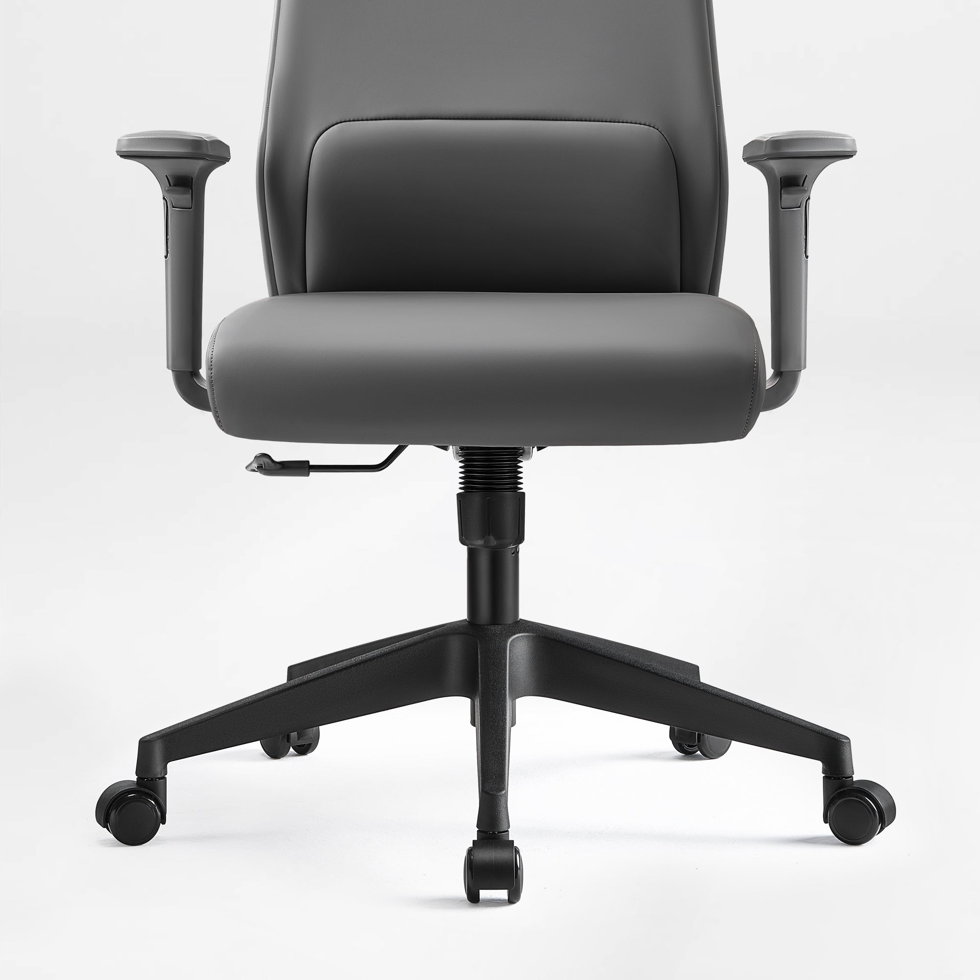 Microfiber Leather Office Chair - Dual-Layer Contoured Ergonomic