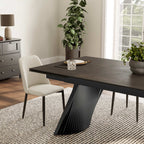 Extendable Rectangular Dining Table, White