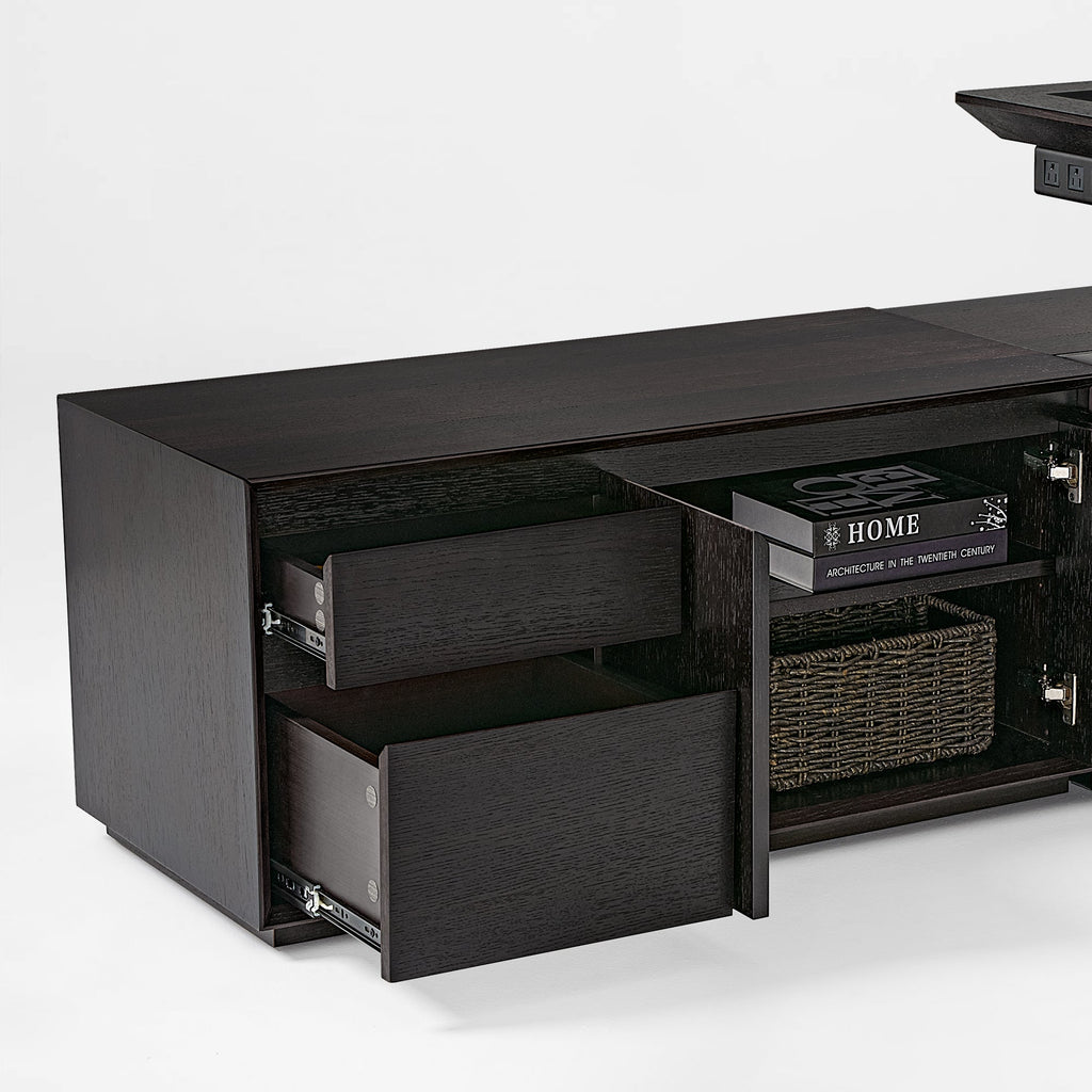 Electric Height-Adjustable Standing Desk, Classic, Black