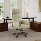 Microfiber Leather Executive Office Chair with Adjustable Headrest