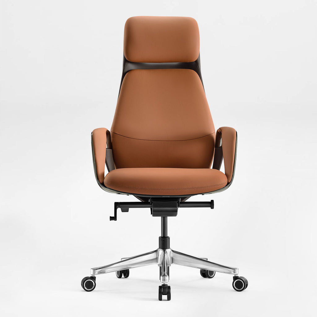 Napa Leather Executive Office Chair - Fully Adjustable