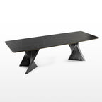 Rectangular Dining Table with Bench, Natural Wood