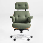 Genuine Leather Executive Office Chair - Classic Ergonomic Design