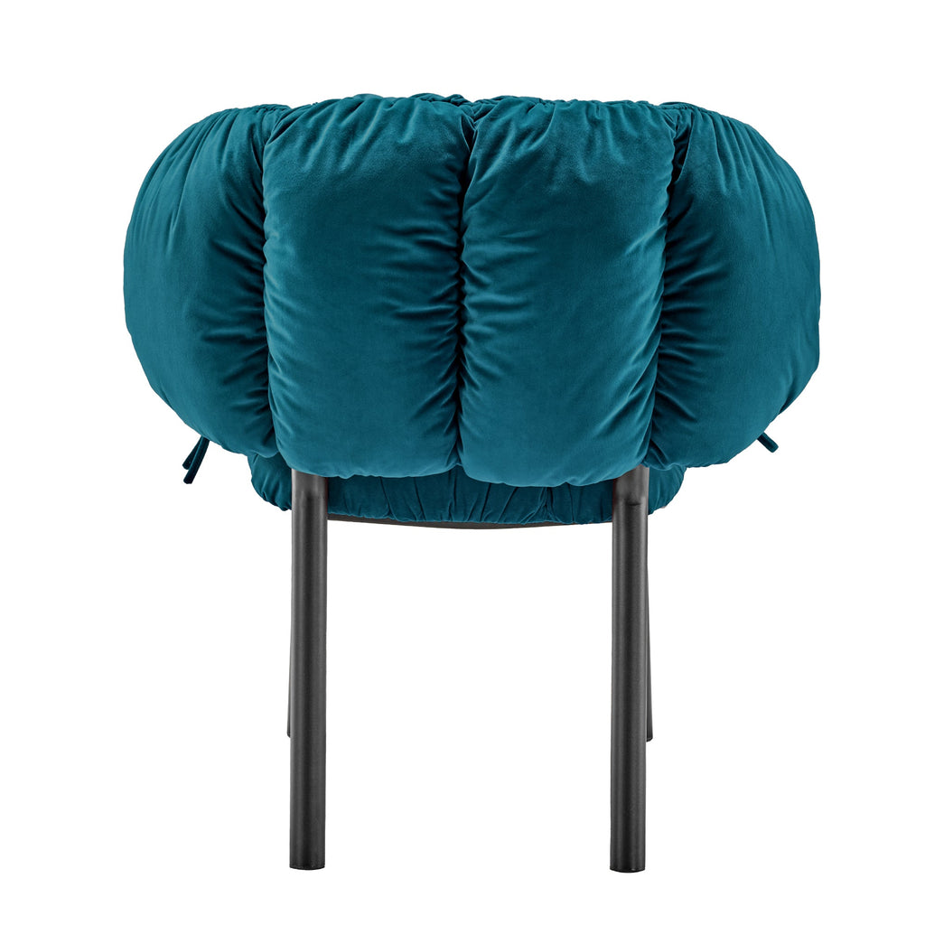 Velvet Dining Side Chair, Set of 1, Red and Green