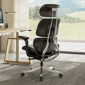 Ergonomic Executive Office Chair - PU Leather 4D Armrests Self-Adapting
