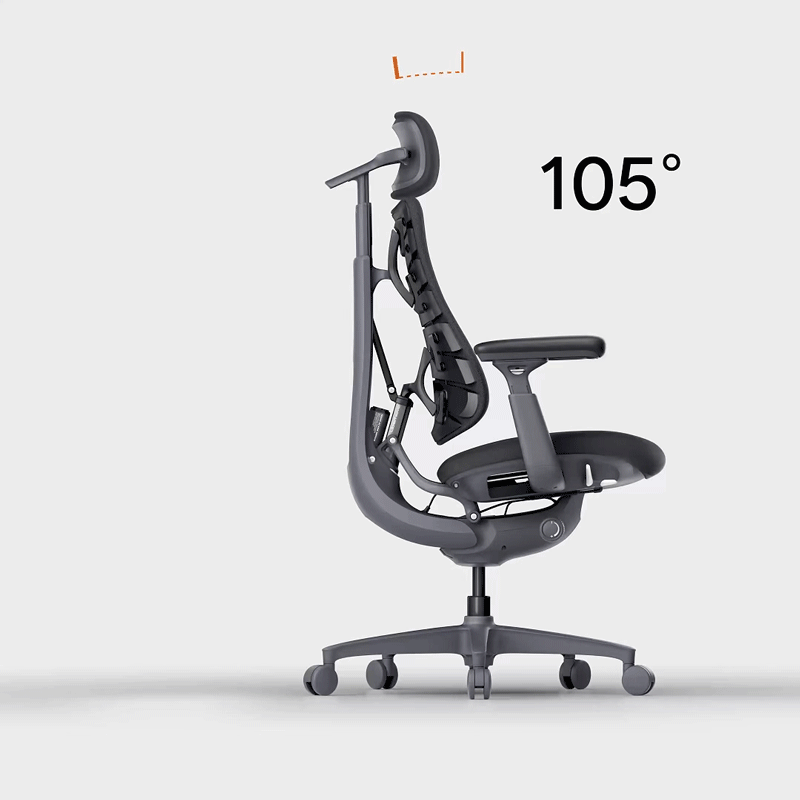 Dynamic Ergonomic Office Chair with Chip-Controlled Adaptive Backrest