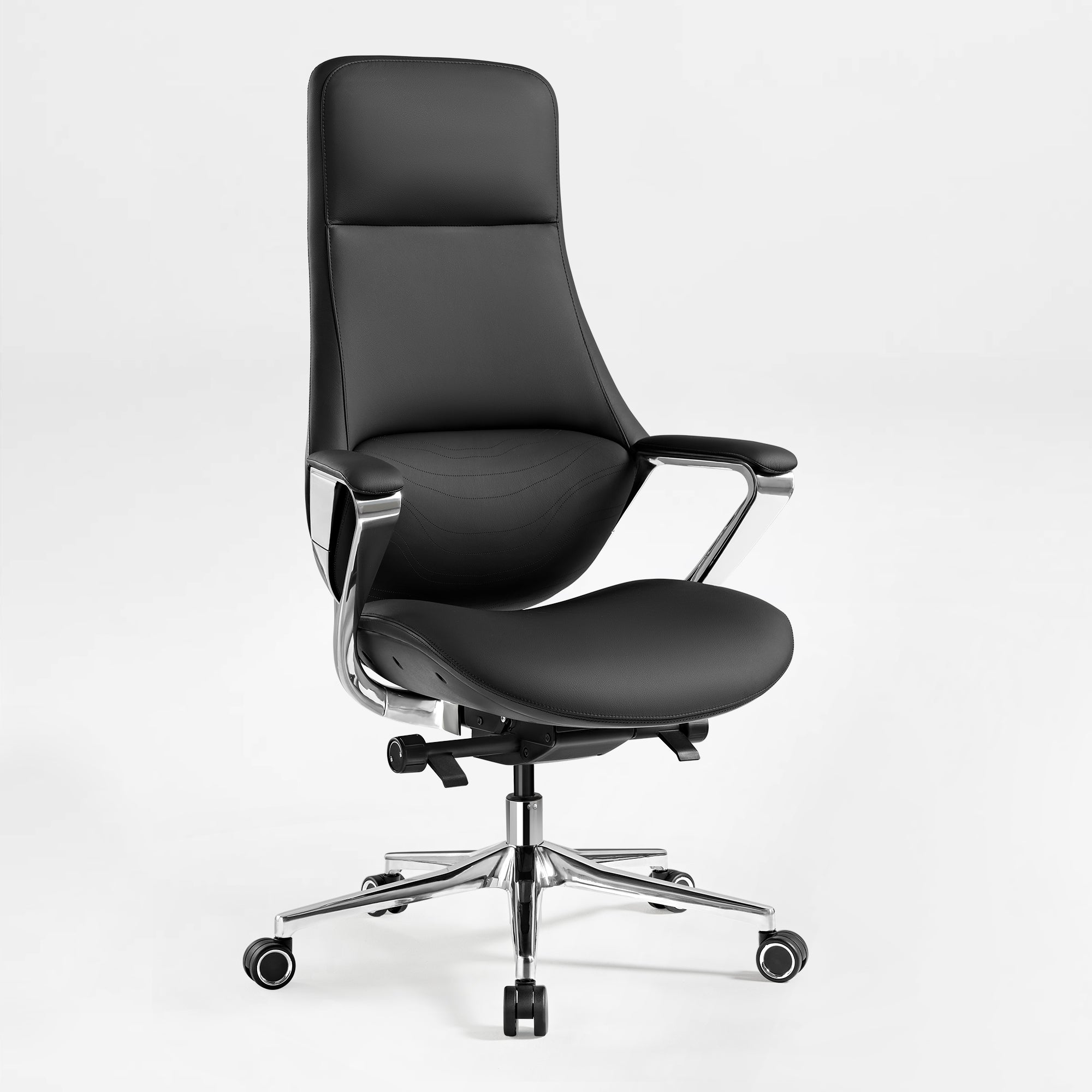 Silicone Leather Executive Office Chair - Clean Lines Home Office