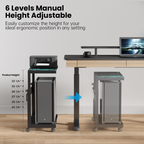 Mobile Height Adjustable CPU Cart