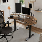 Wing-Shaped Standing Desk (63x23)