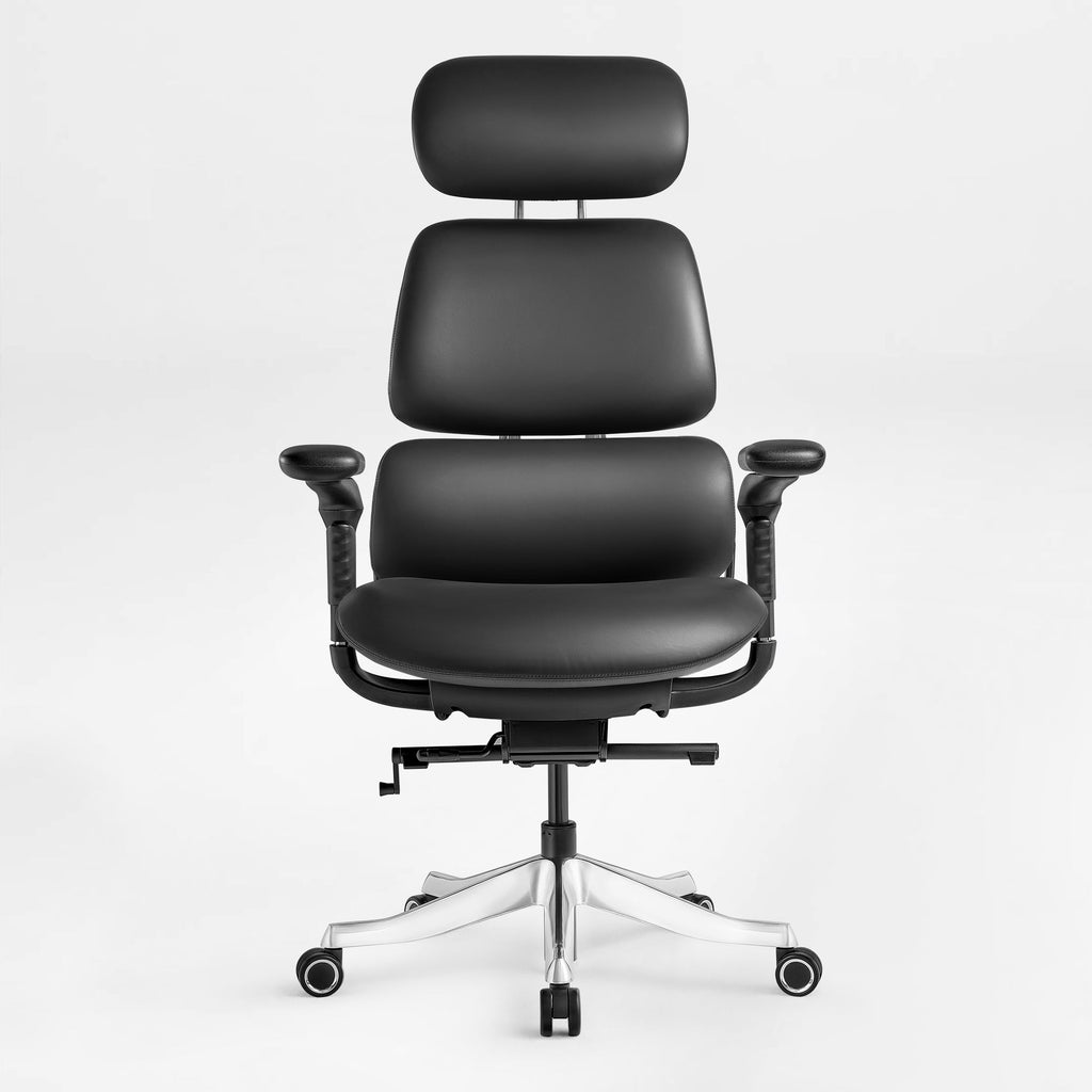 Ergonomic Executive Office Chair - PU Leather 4D Armrests Self-Adapting