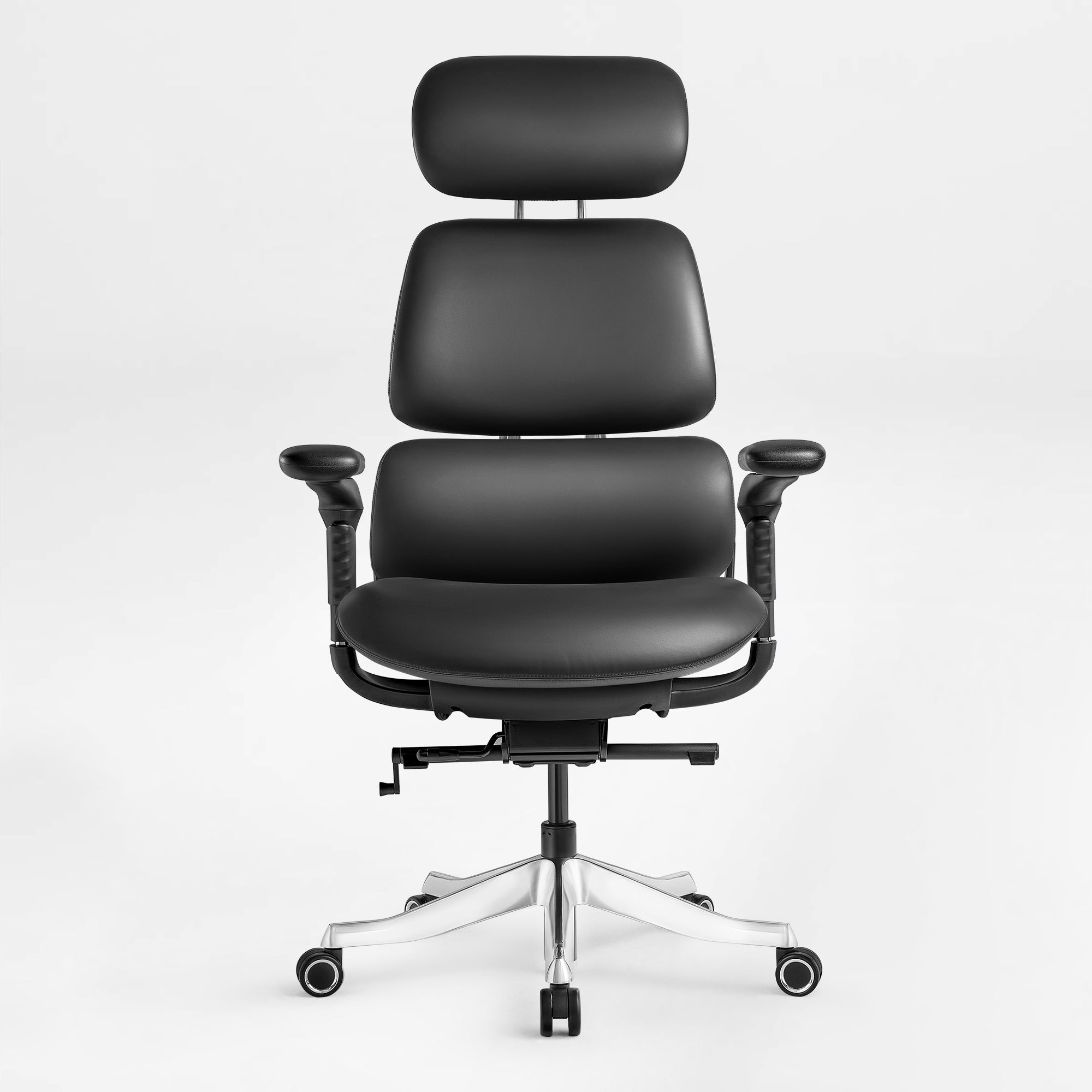 Ergonomic Executive Office Chair - PU Leather 4D Armrests Self-Adapting
