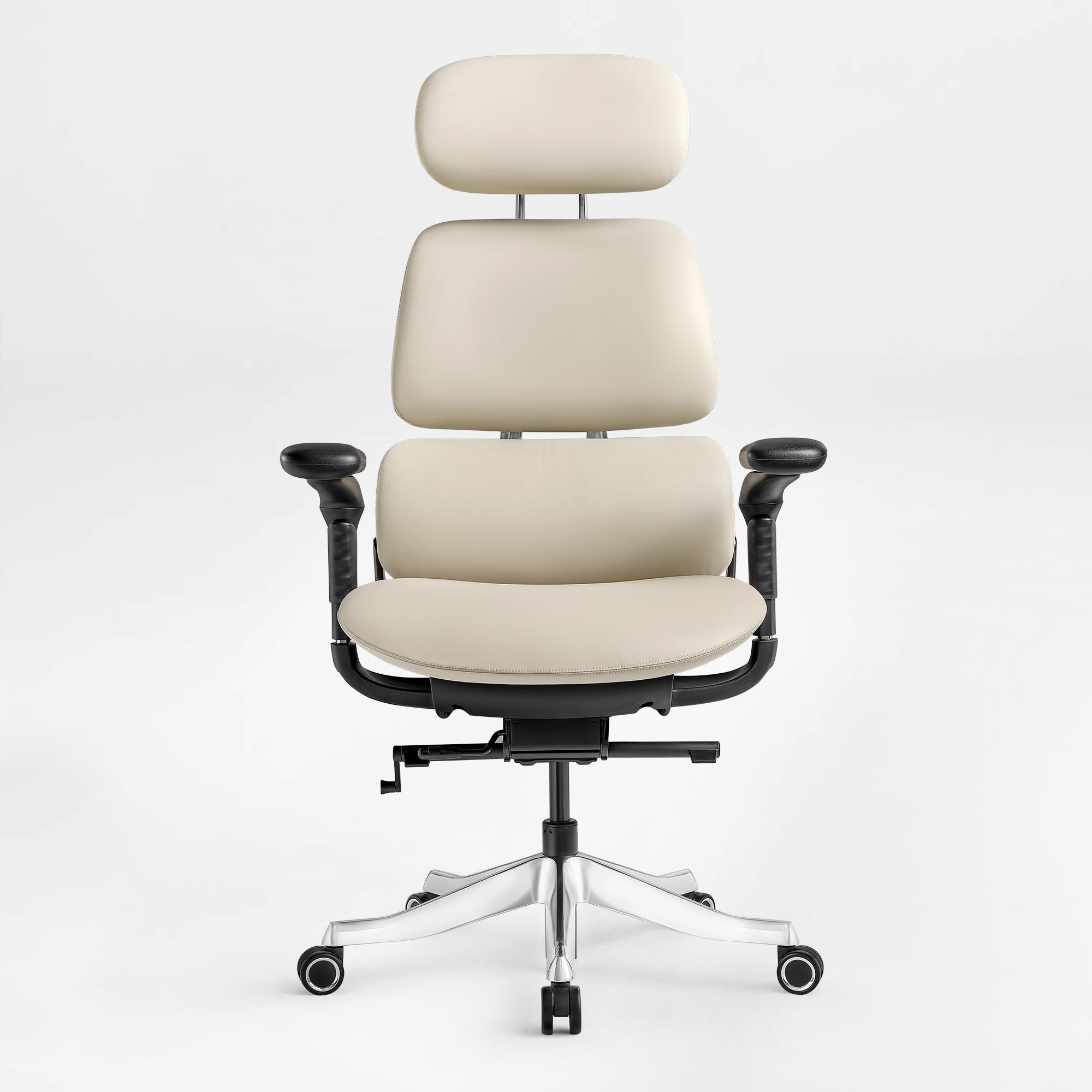Ergonomic Executive Office Chair - PU Leather 4D Armrests Self-Adapting