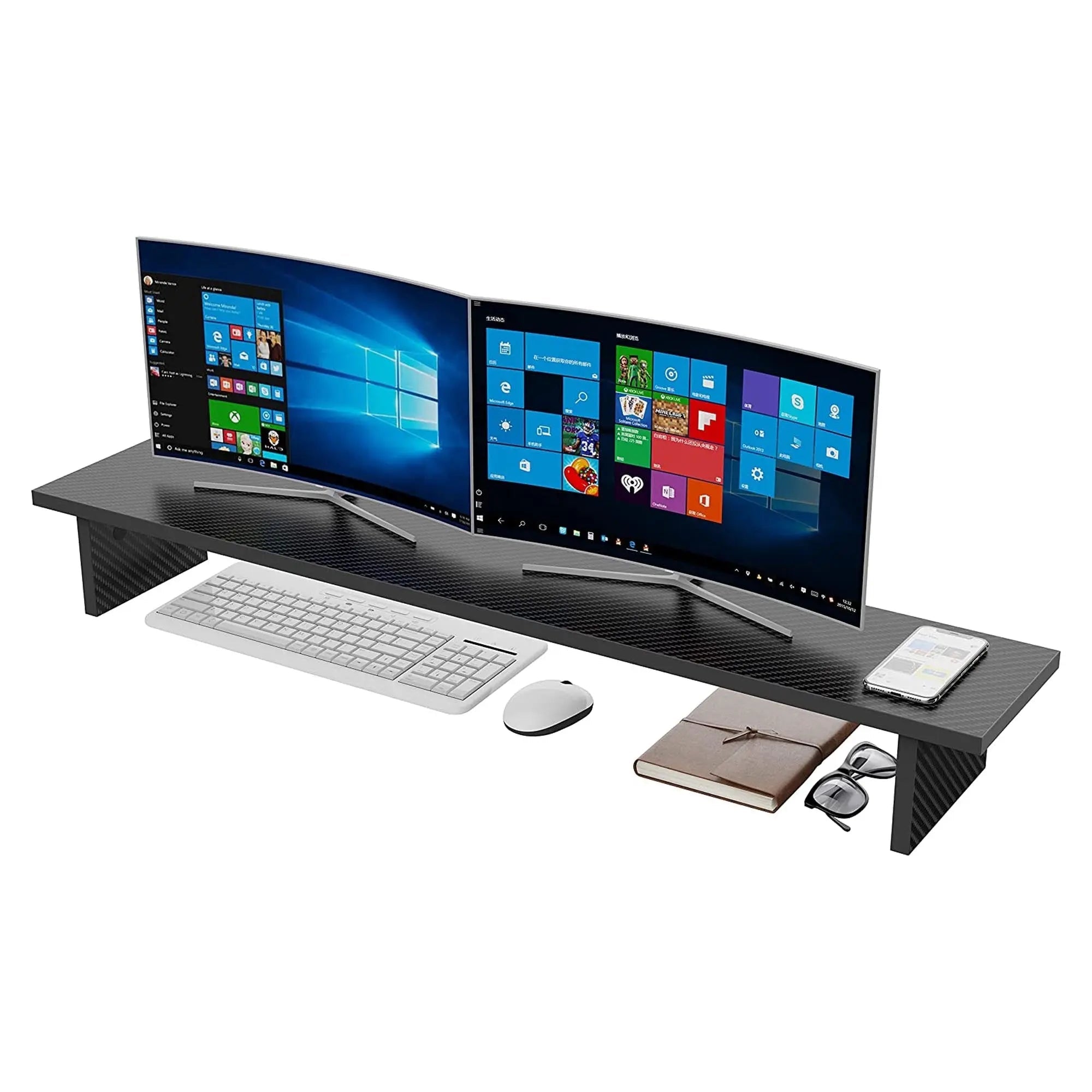 Carbon Fiber Dual Monitor Stand