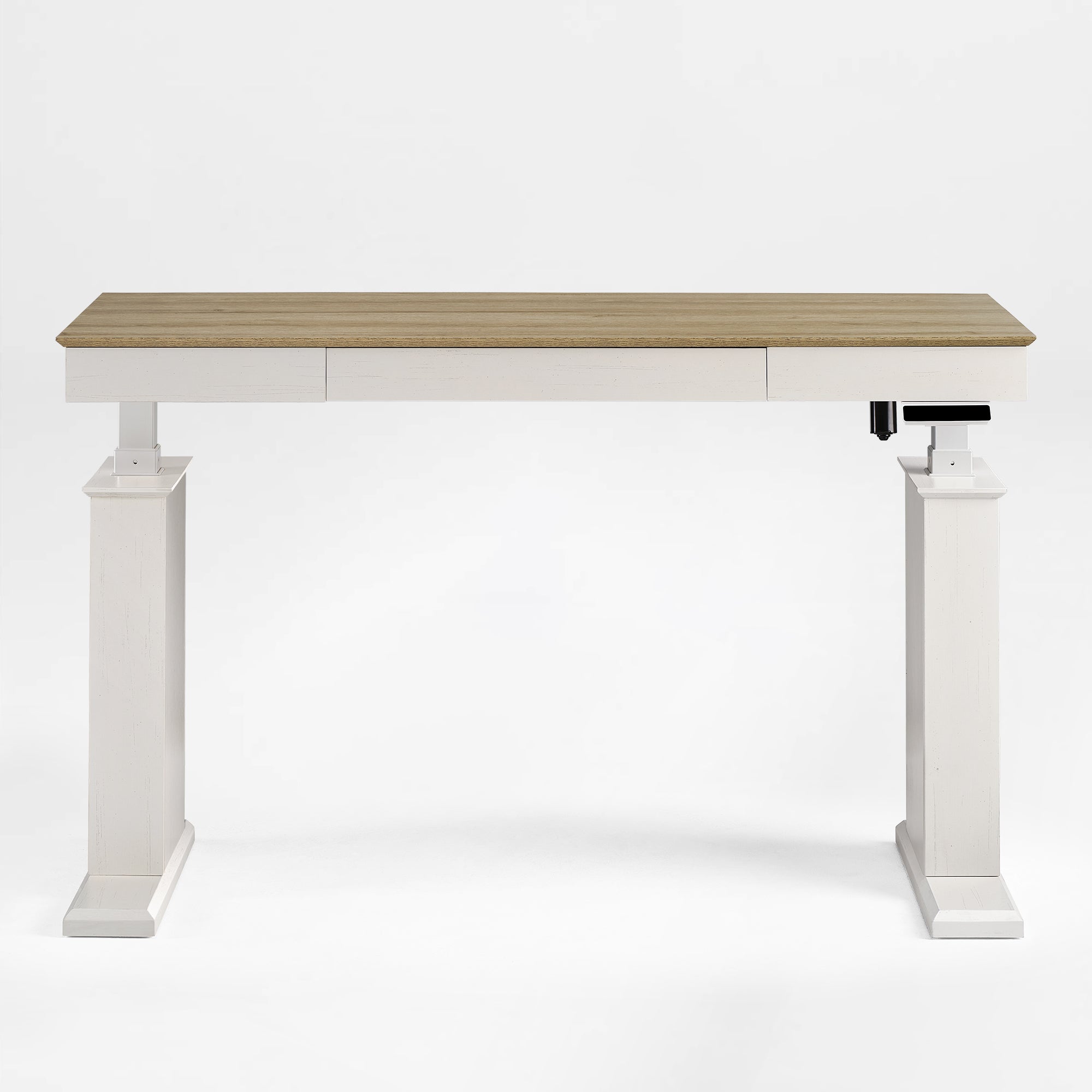 Electric Standing Desk with Drawer and Shelf, Black
