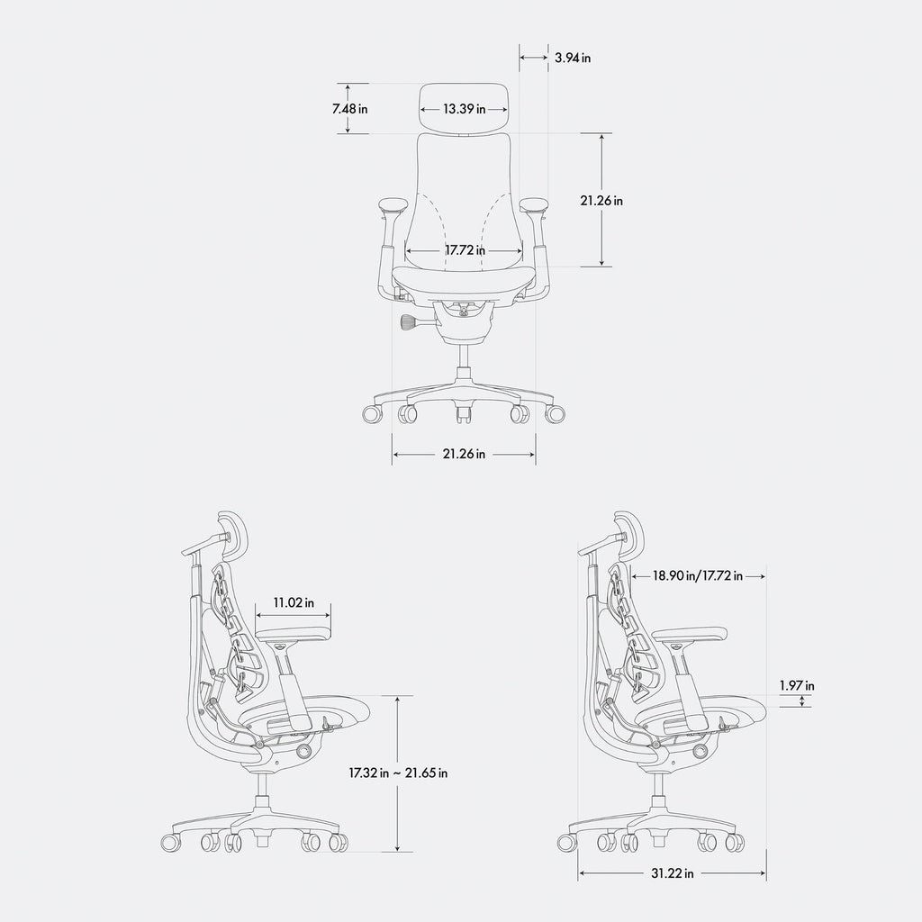 Dynamic Ergonomic Office Chair with Chip-Controlled Adaptive Backrest