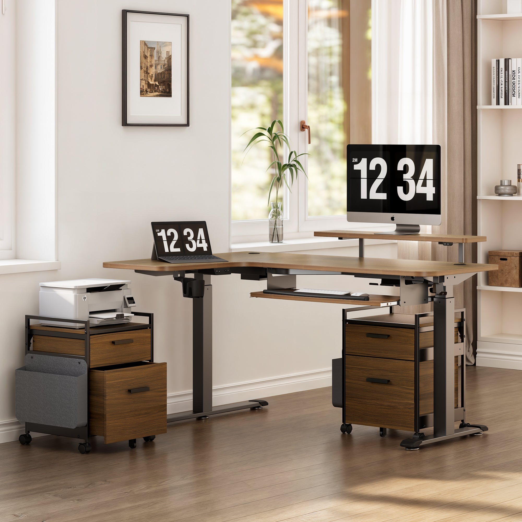 23'' Rolling File Cabinet with Drawer