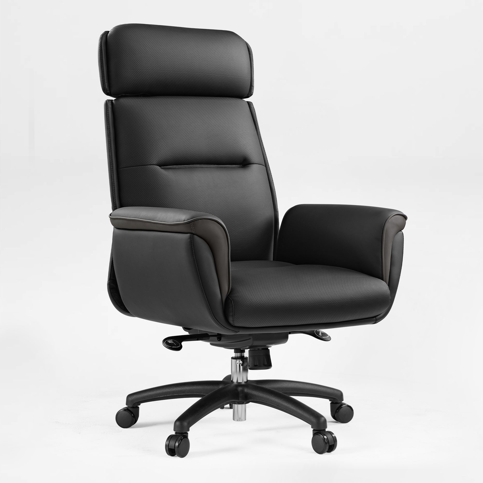 Microfiber Leather Executive Office Chair with Adjustable Headrest