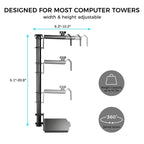 Knob-operated Adjustable CPU Holder