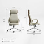 Faux Leather Executive Office Chair - Premium High-End Style
